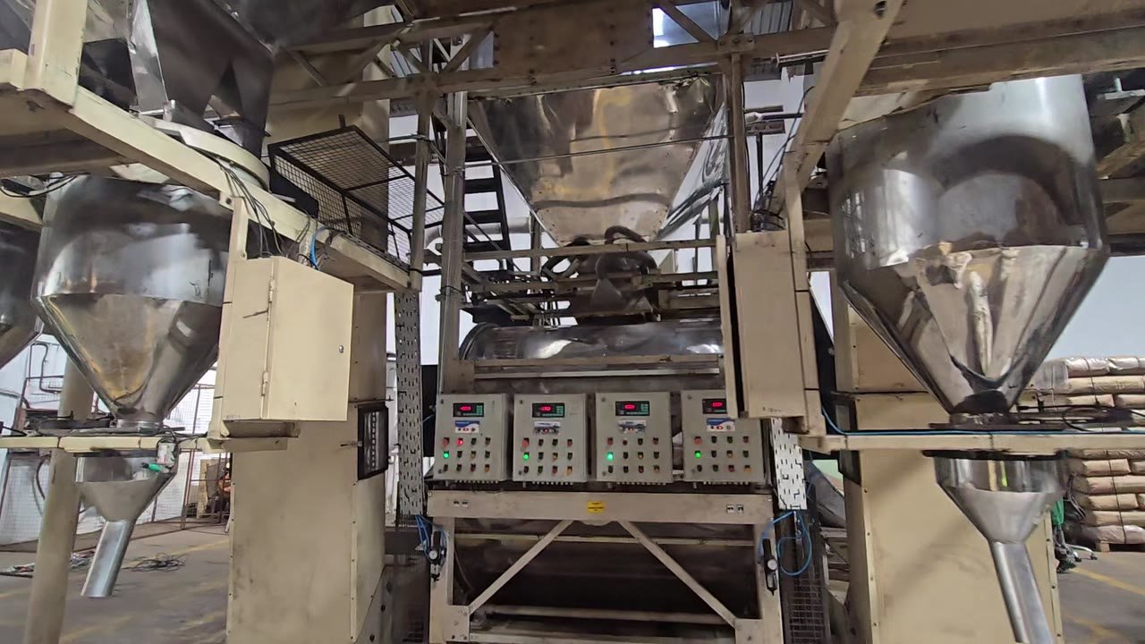 Tea blending plant hoppers and control equipment after commissioning