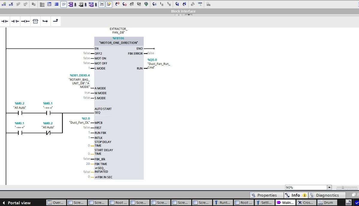 Custom motor-control function block in Siemens TIA Portal